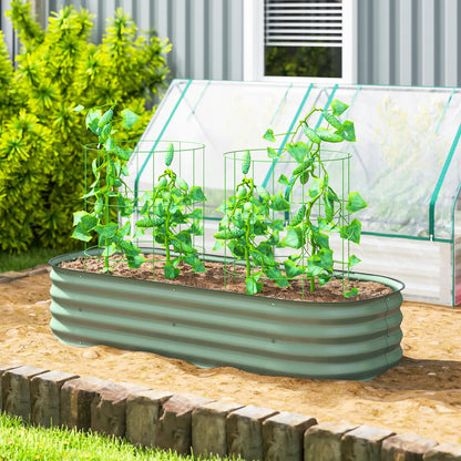 4.9 x 2 x 1ft Galvanized Raised Garden Bed Kit, Metal Planter Box, Green Galvanized Planter Boxes at Gallery Canada
