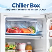 3.2 Cu Ft Mini Fridge, Chiller Box, Compact Refrigerator, White