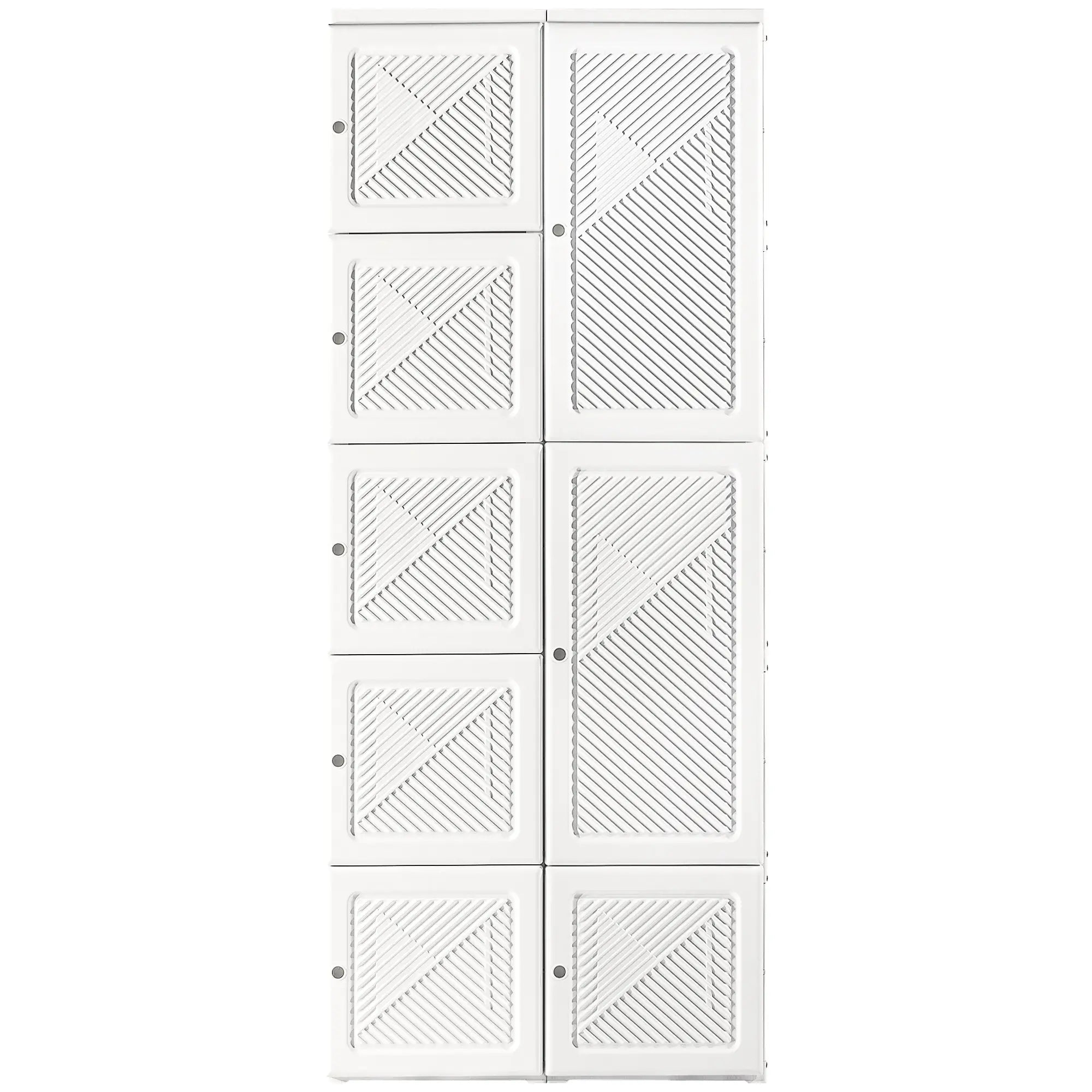 Portable Wardrobe Closet, Folding Clothes Storage Organizer, White Clothing Storage White at Gallery Canada