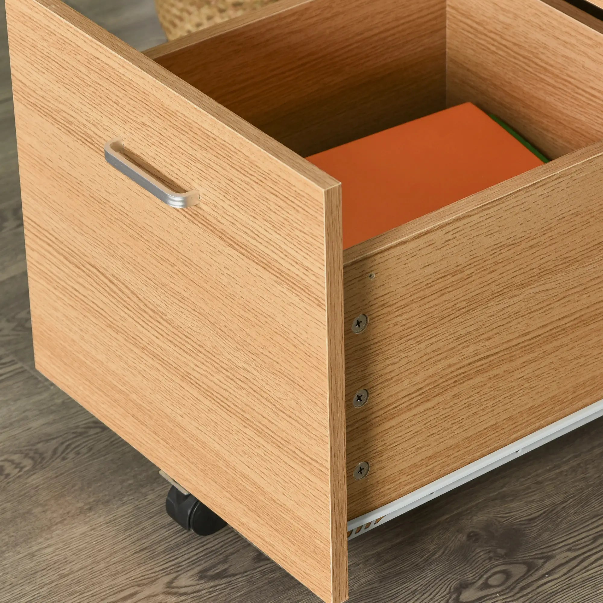 2 Drawer File Cabinet with Lock, Mobile Vertical, Natural Office Cabinets & Cupboards at Gallery Canada