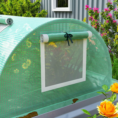 Portable Mini Greenhouse, 10' x 3' x 2', Steel Frame, 5 Mesh Windows, Green Mini Greenhouses at Gallery Canada