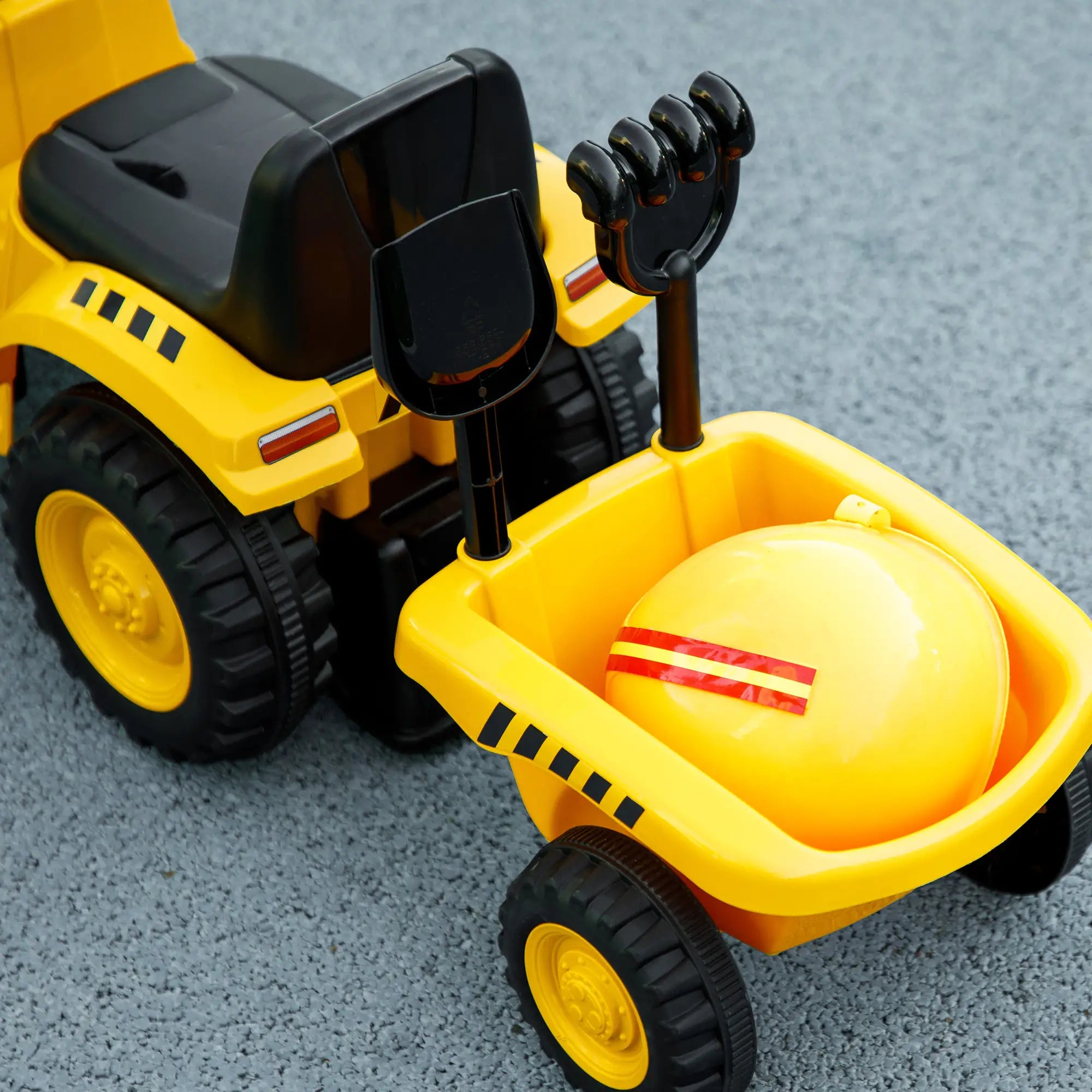 No Power Ride On Tractor with Shovel, Trailer Toy Excavators at Gallery Canada