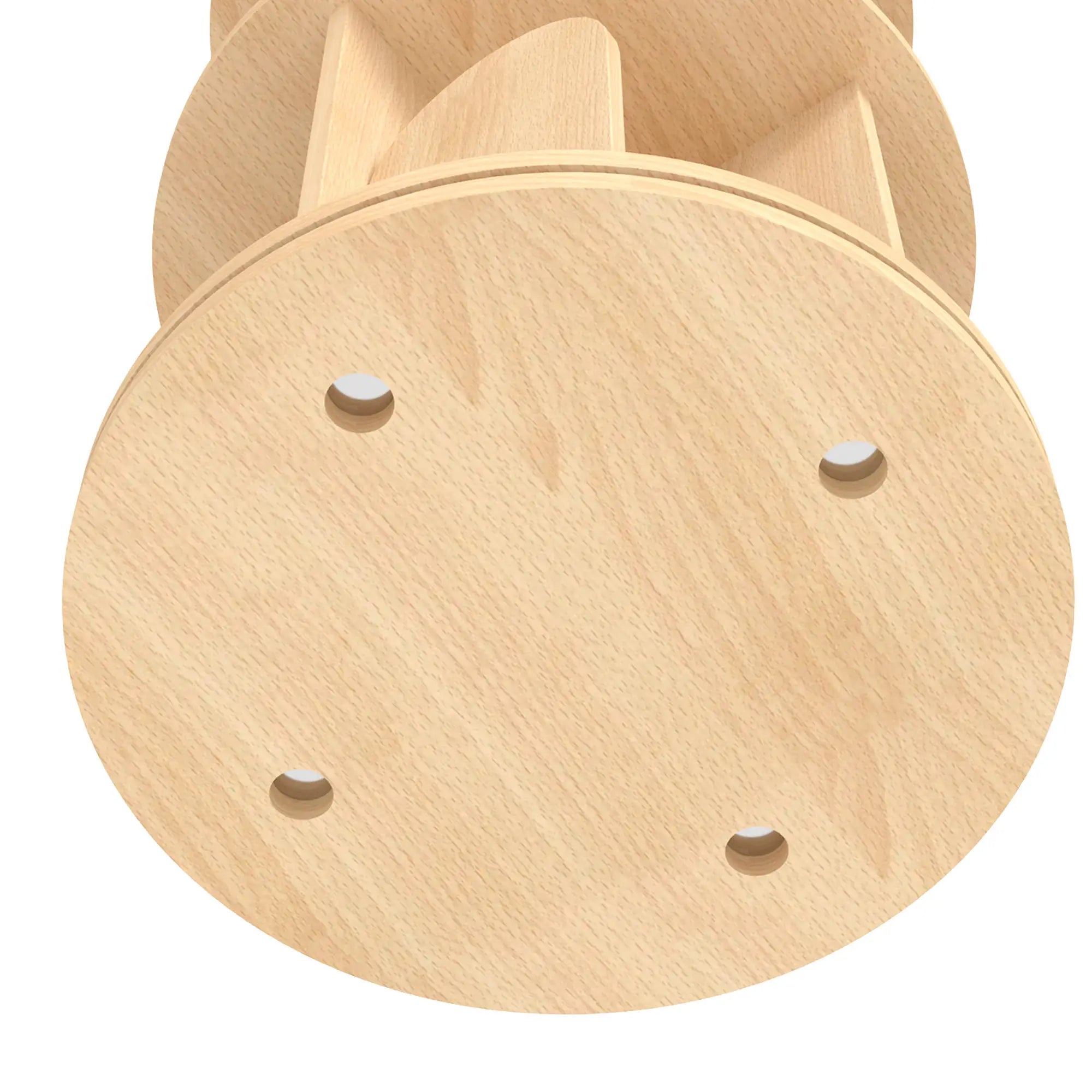 3-Tier Rotating Bookshelf, 360° Revolving Bookcase, Natural Baby & Kids Storage at Gallery Canada