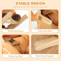 Deer Rocking Horse for Toddlers 1-3 Years, Brown
