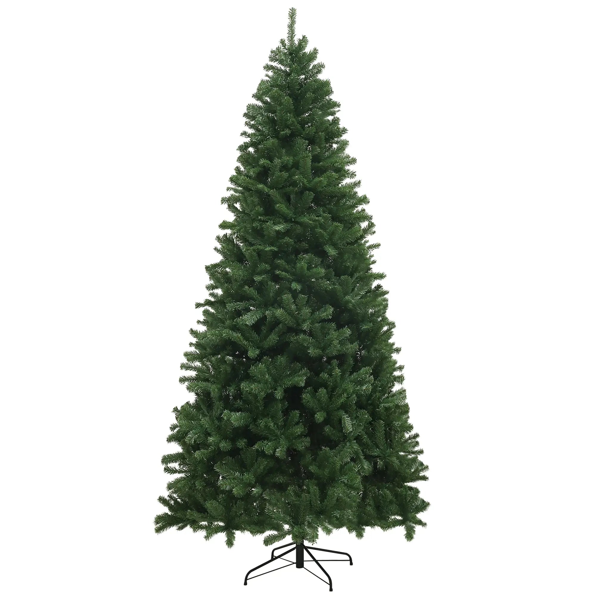 9ft Artificial Christmas Tree, 2132 Branch Tips, Auto Open, Steel Base, Green Artificial Christmas Trees Green at Gallery Canada