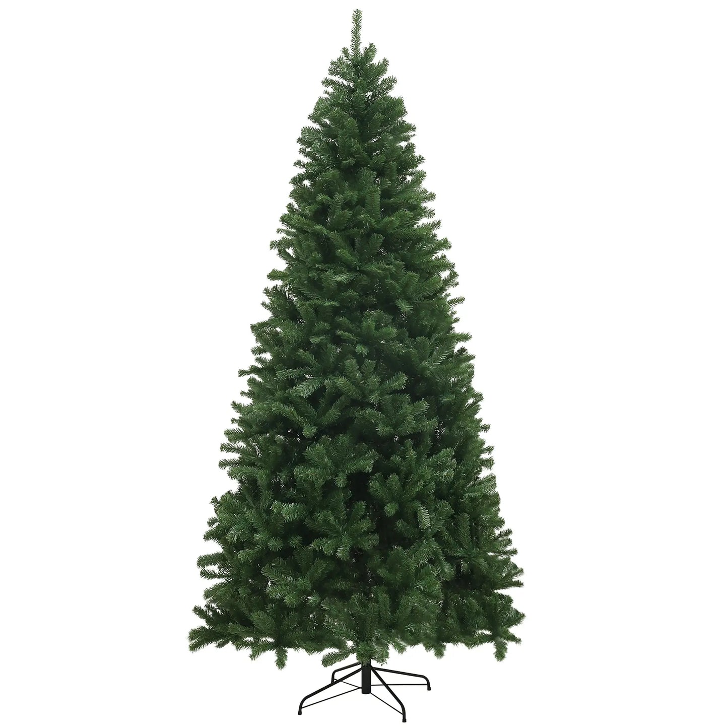 9ft Artificial Christmas Tree, 2132 Branch Tips, Auto Open, Steel Base, Green Artificial Christmas Trees Green at Gallery Canada