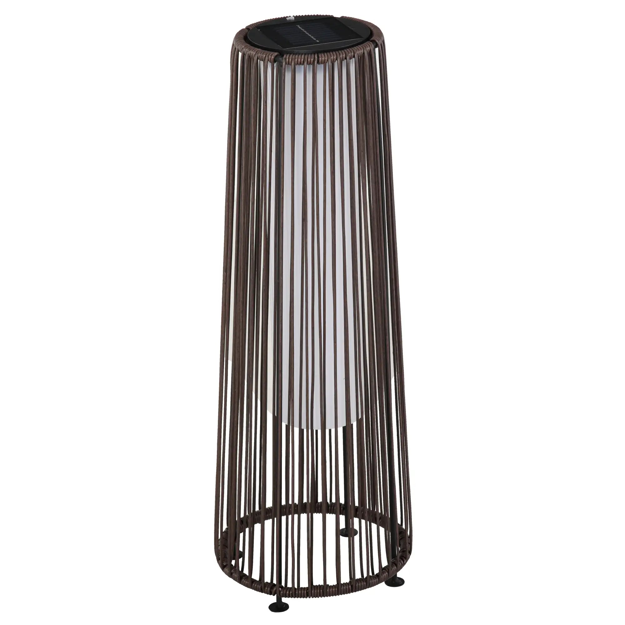 Solar Floor Lamp, LED Auto On/Off, IP44, Patio Porch Pathway, Brown Solar Post Lamps at Gallery Canada