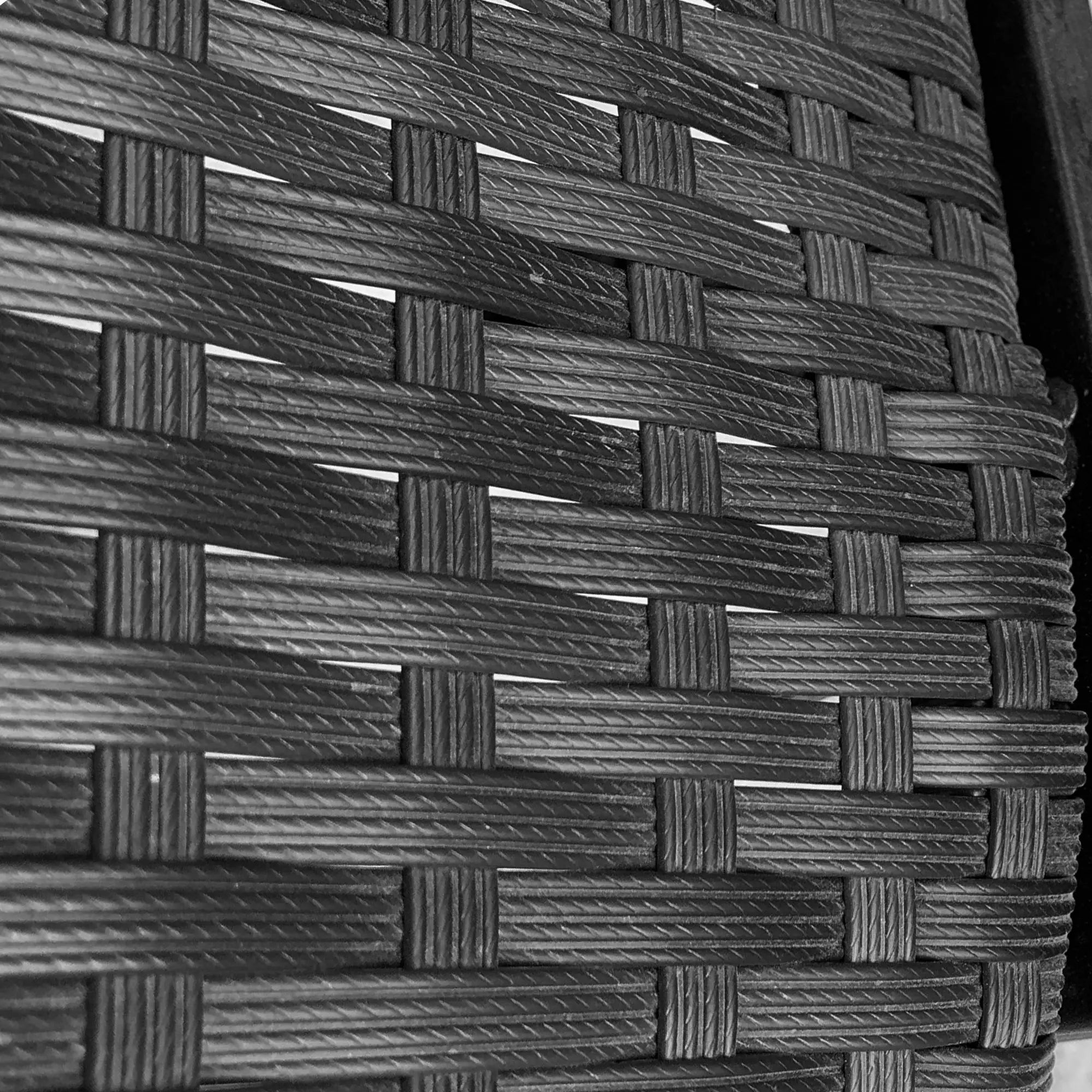 2 PE Rattan Patio Dining Chairs, Steel Frame, Garden, Backyard, Black Patio Chairs at Gallery Canada