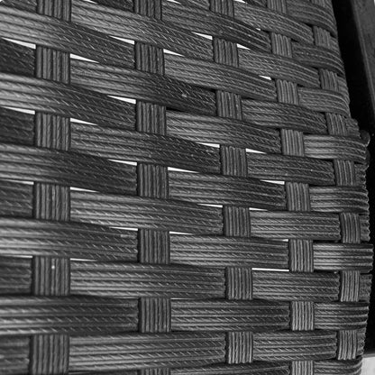 2 PE Rattan Patio Dining Chairs, Steel Frame, Garden, Backyard, Black Patio Chairs at Gallery Canada