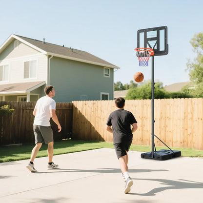 Portable Basketball Hoop, 4.6-10ft with Wheels, 43" Backboard, for Teenagers Youth Adults Basketball at Gallery Canada