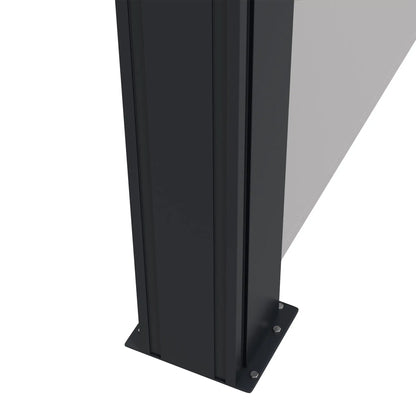 13' x 6' Retractable Side Awning, Outdoor Privacy Screen, Light Grey Retractable Side Awning at Gallery Canada
