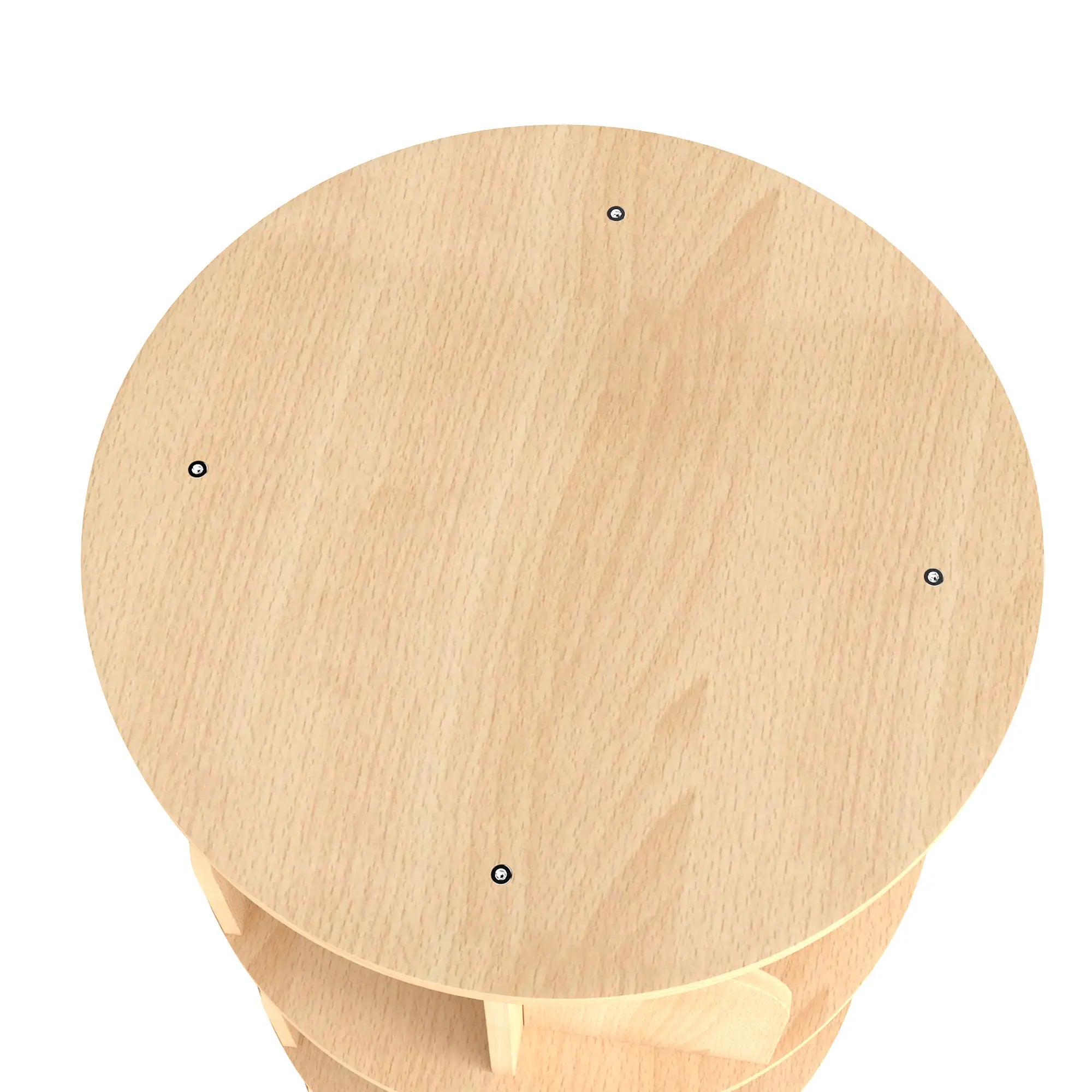 3-Tier Rotating Bookshelf, 360° Revolving Bookcase, Natural Baby & Kids Storage at Gallery Canada