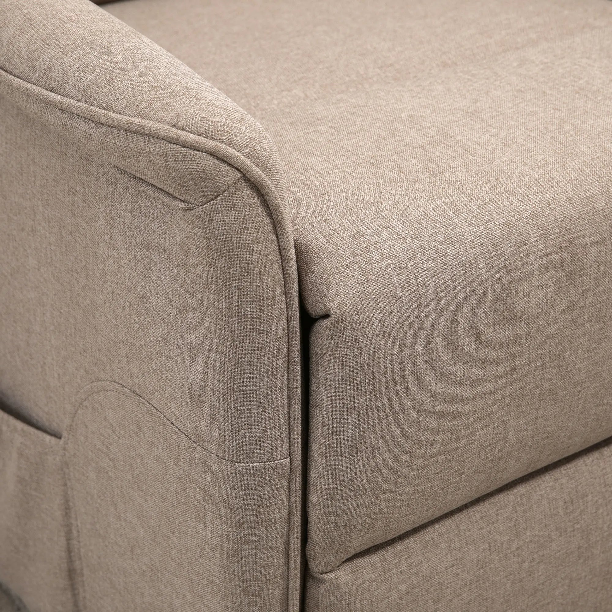 Power Lift Chair Recliner with Remote, Side Pockets, Brown Electric Power Lift Chairs at Gallery Canada