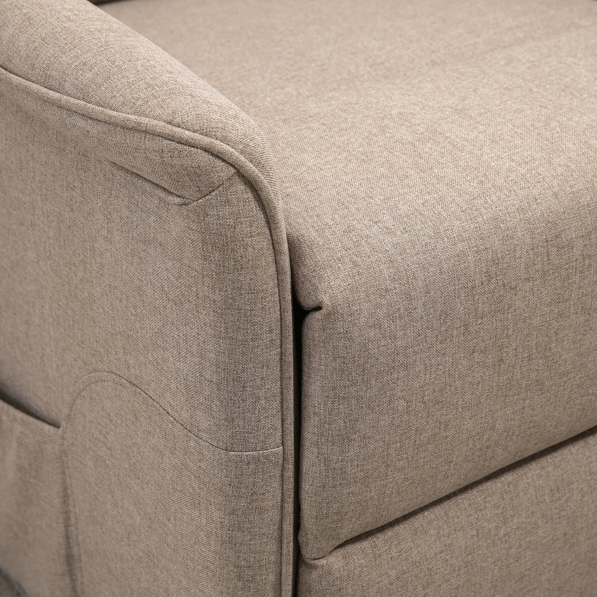 Power Lift Chair Recliner with Remote, Side Pockets, Brown Electric Power Lift Chairs at Gallery Canada