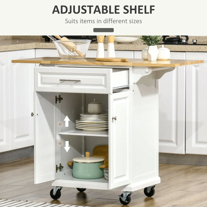 Kitchen Island Cart, Wheels, Extended Counter, Drawer, Towel Racks Kitchen Islands & Kitchen Carts at Gallery Canada