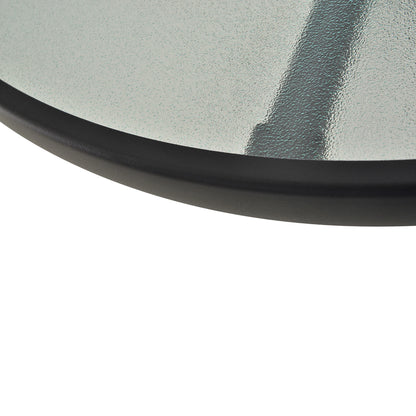 31.5'' Round Bistro Table, Outdoor Dining, Tempered Glass Top, Weather-resistant Patio Side Tables at Gallery Canada