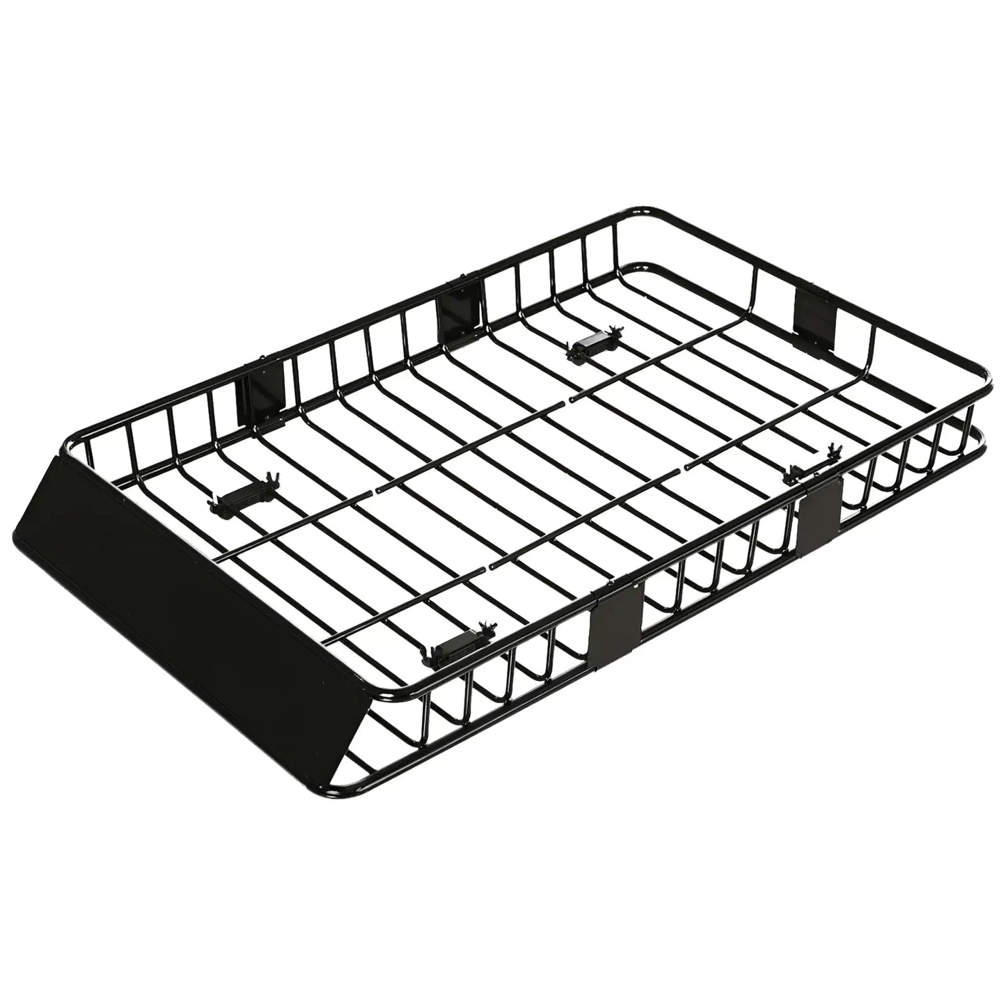 64" x 43" x 39" Adjustable Roof Rack, Universal Cargo Basket, 220 Lbs Automotive Black at Gallery Canada