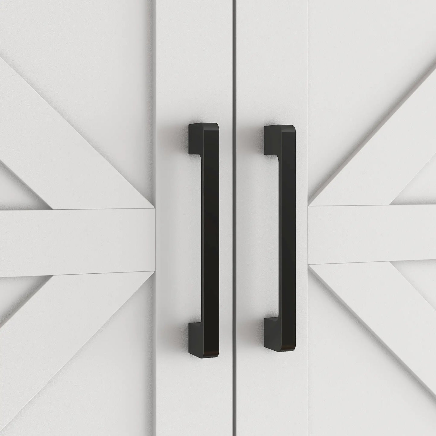 Farmhouse Kitchen Pantry, 68" Freestanding Cabinet, White Kitchen Pantry Cabinets at Gallery Canada