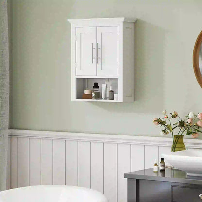 Bathroom Wall Cabinet, Medicine Cabinet with Shelf, White Wall Mounted Cabinets at Gallery Canada