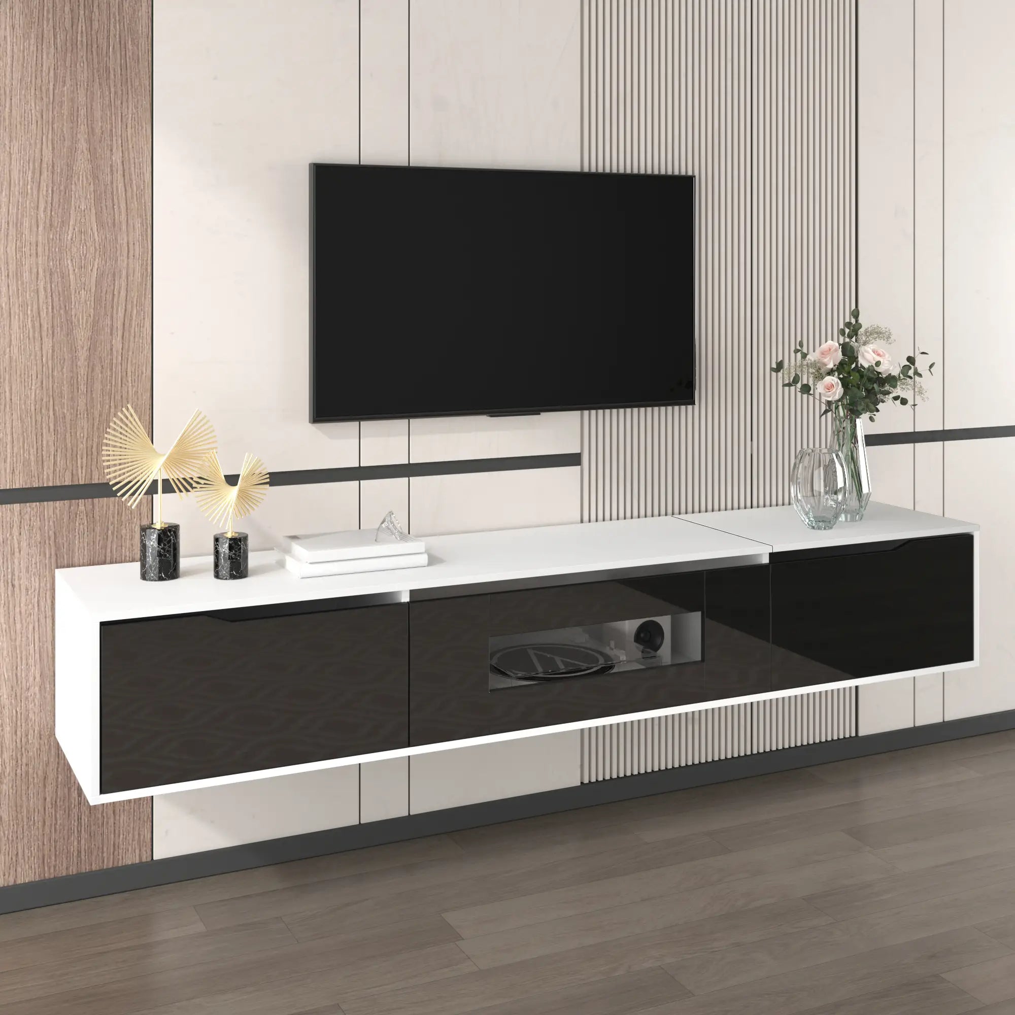 TV Stand With LED Lighting, 71