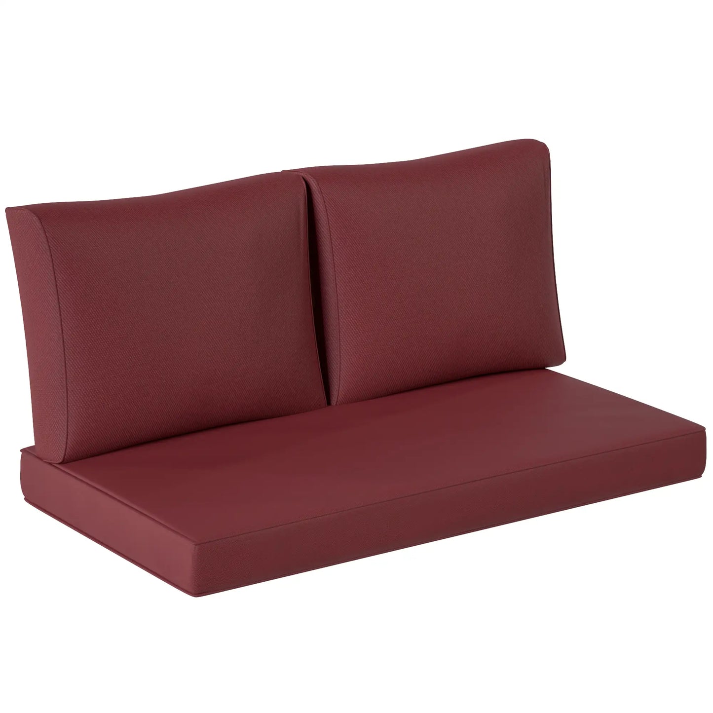 Outdoor Seat Cushions With Backrest, Loveseat Double Sofa, Wine Red Patio Chair Cushions at Gallery Canada