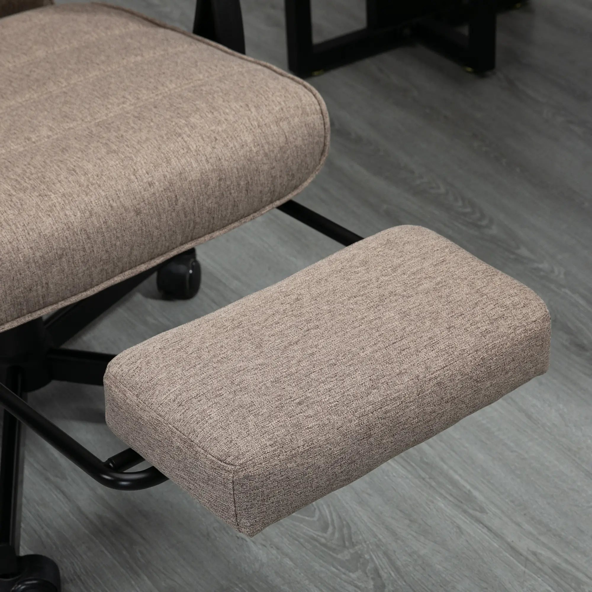 High Back Office Chair, Swivel Recliner, Adjustable Height, Footrest, Padded Armrest, Brown Task Chairs at Gallery Canada