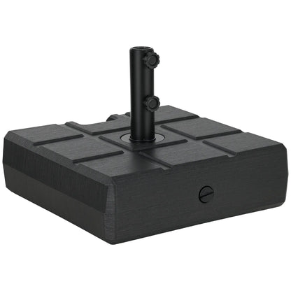 Umbrella Stand, 1.2", 1.5" or 1.9" Poles, Fillable Base, Black Umbrella Bases at Gallery Canada