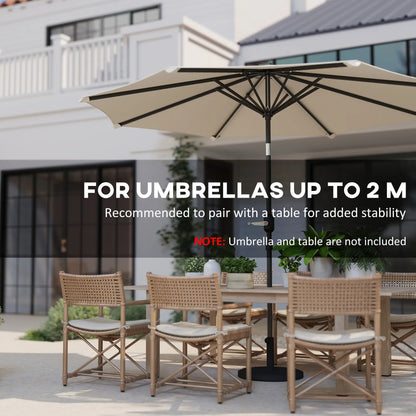 29 lbs Cement Patio Umbrella Base, 19" Heavy Duty Parasol Stand Holder Umbrella Bases at Gallery Canada