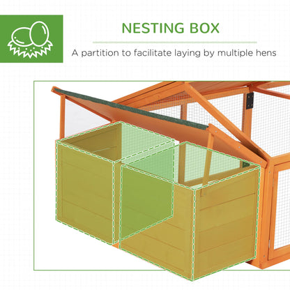 95"L Chicken Coop With Nesting Box, Wooden Roof, Side Door Chicken Coops at Gallery Canada