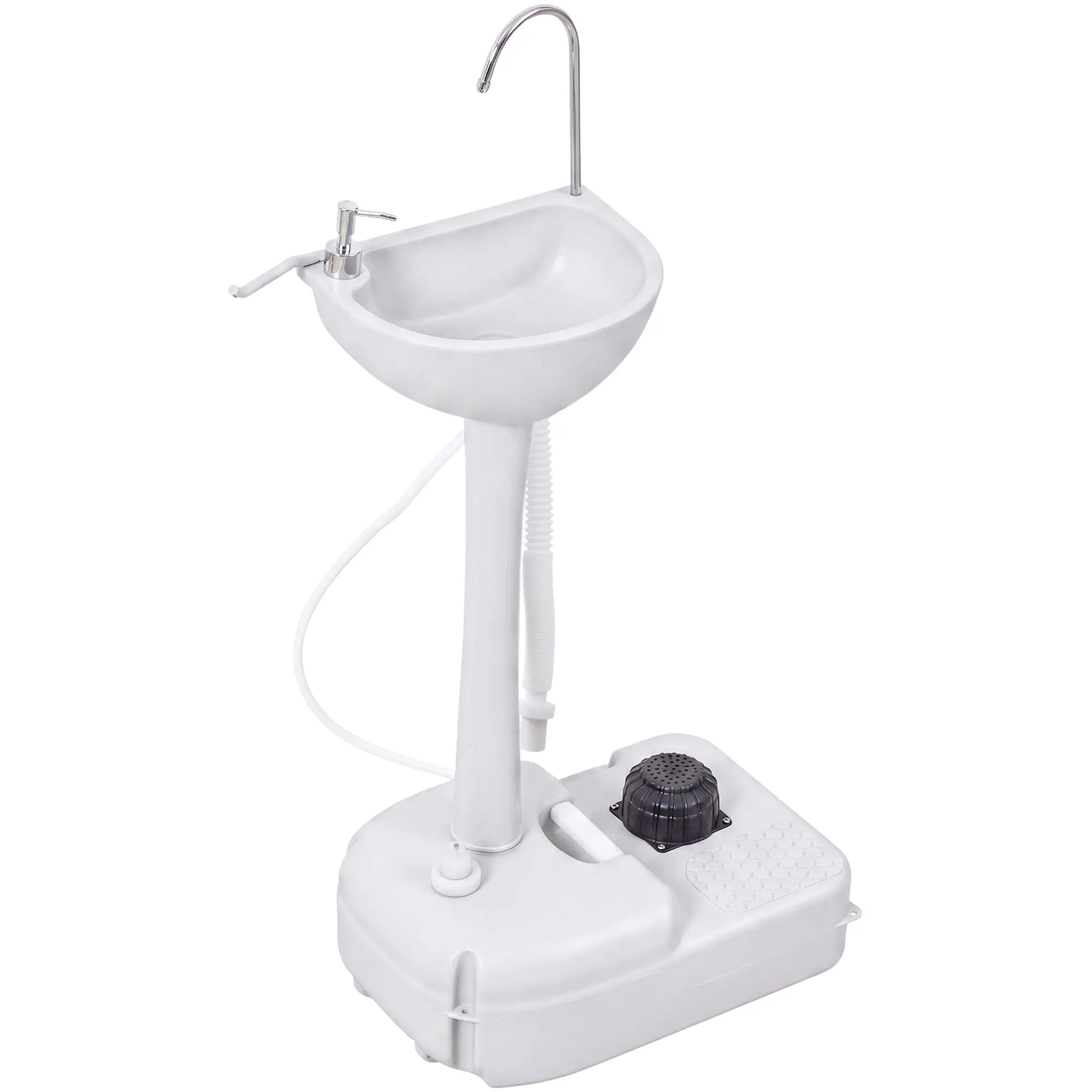 Portable Camping Sink, 17L Water Tank, Soap Dispenser, Towel Holder Camping Sinks Light Grey at Gallery Canada