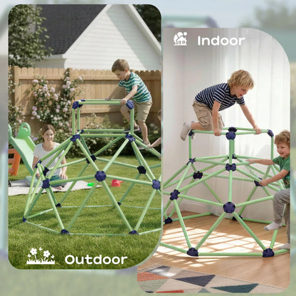 6FT Green Geometric Dome Climber, Indoor Outdoor Jungle Gym, Green Gym Sets & Swings at Gallery Canada