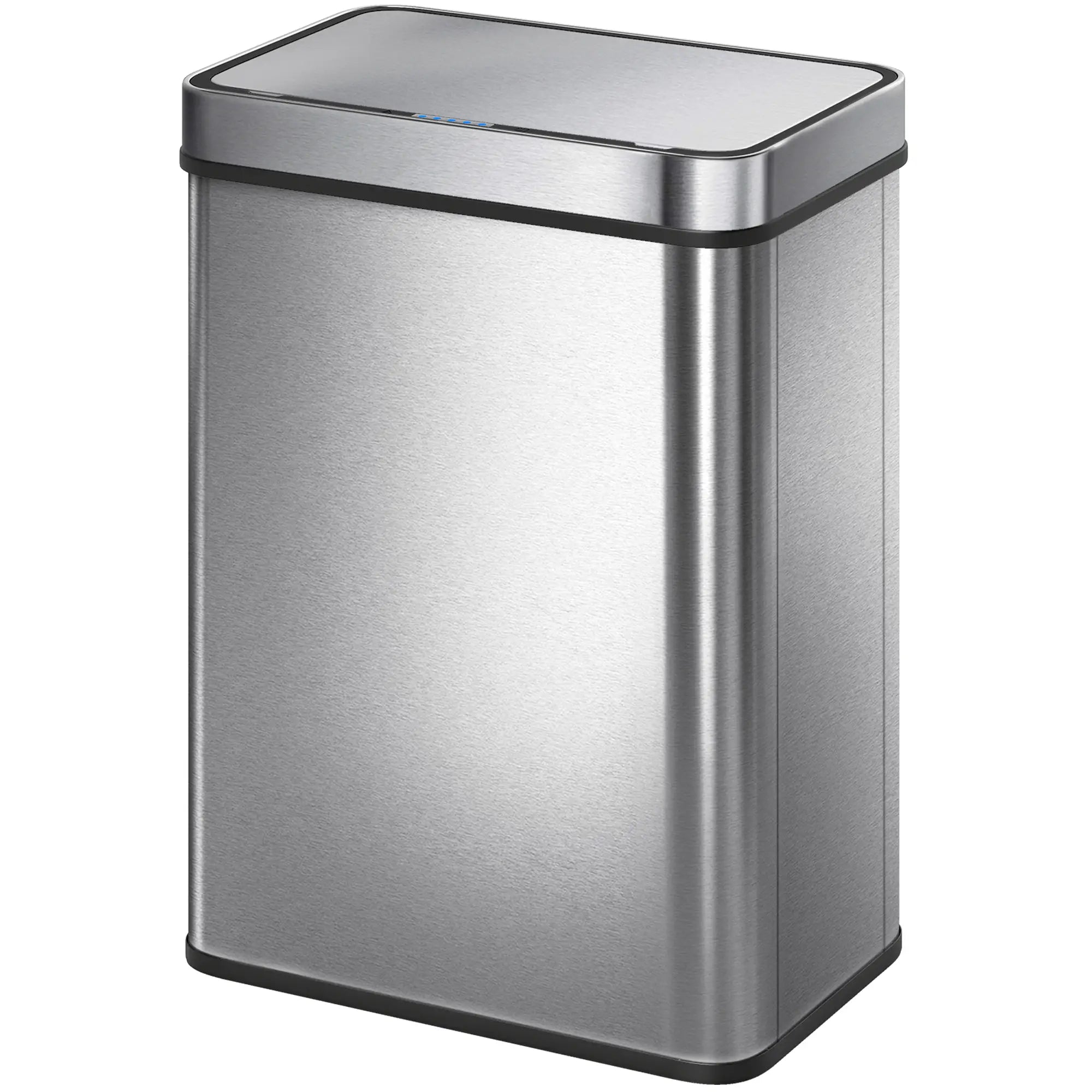 13.2 Gallon Sensor Can, Automatic Garbage Can, Stainless Steel, Silver Household Supplies Silver Tone at Gallery Canada