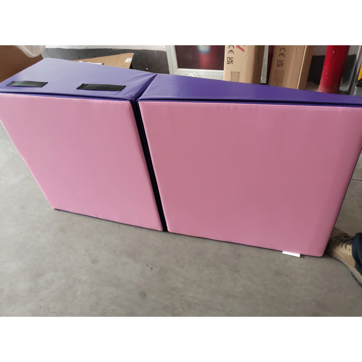 Incline Gymnastics Mat, Tumbling Wedge, Water Resistant PU Leather, Purple Gymnastics Mats at Gallery Canada