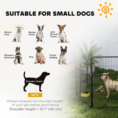 6 Panels Heavy Duty Dog Playpen, 24" Height, Portable Foldable Houses, Kennels & Pens at Gallery Canada