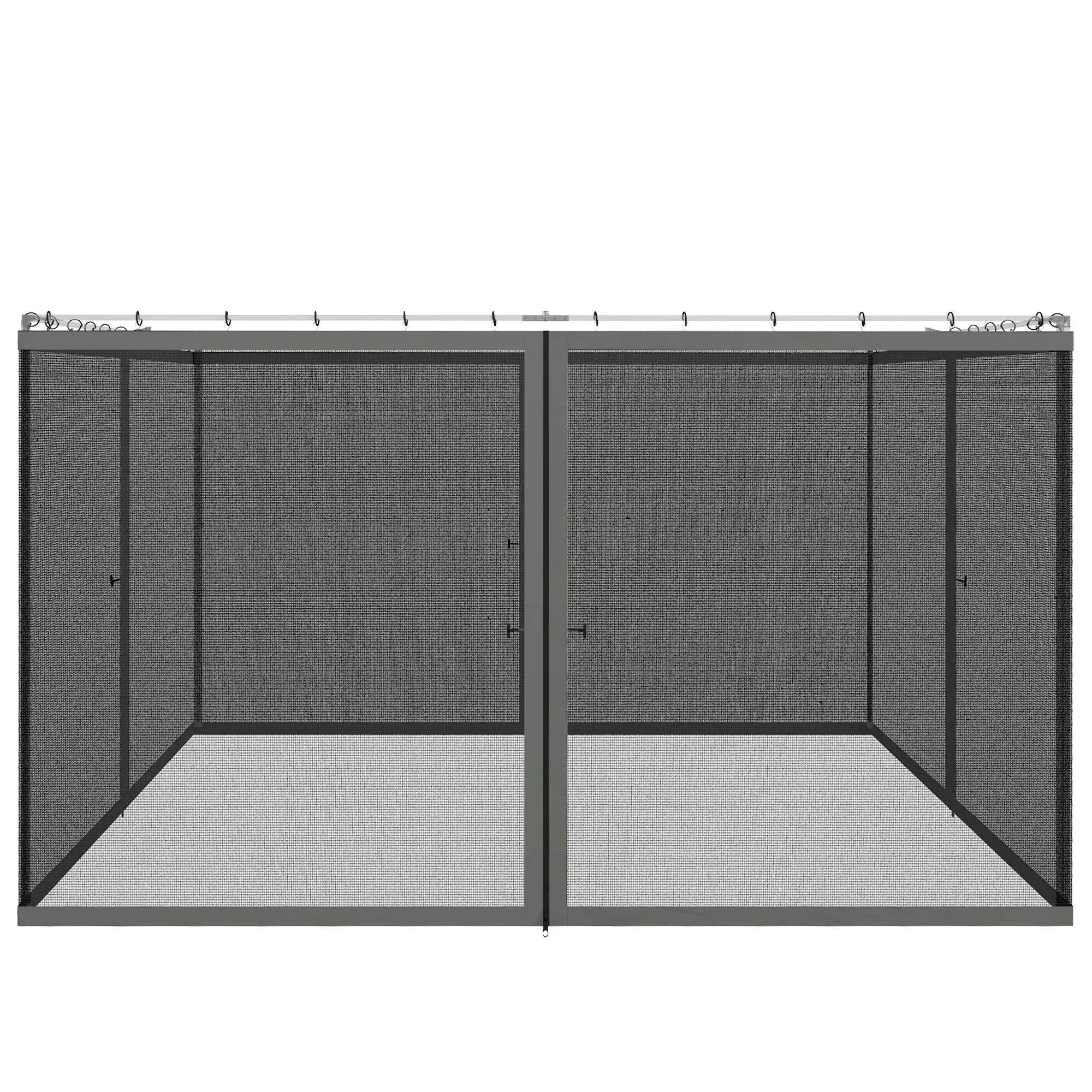 Replacement Mosquito Netting, 10' x 12', Black, Dark Grey Gazebos at Gallery Canada