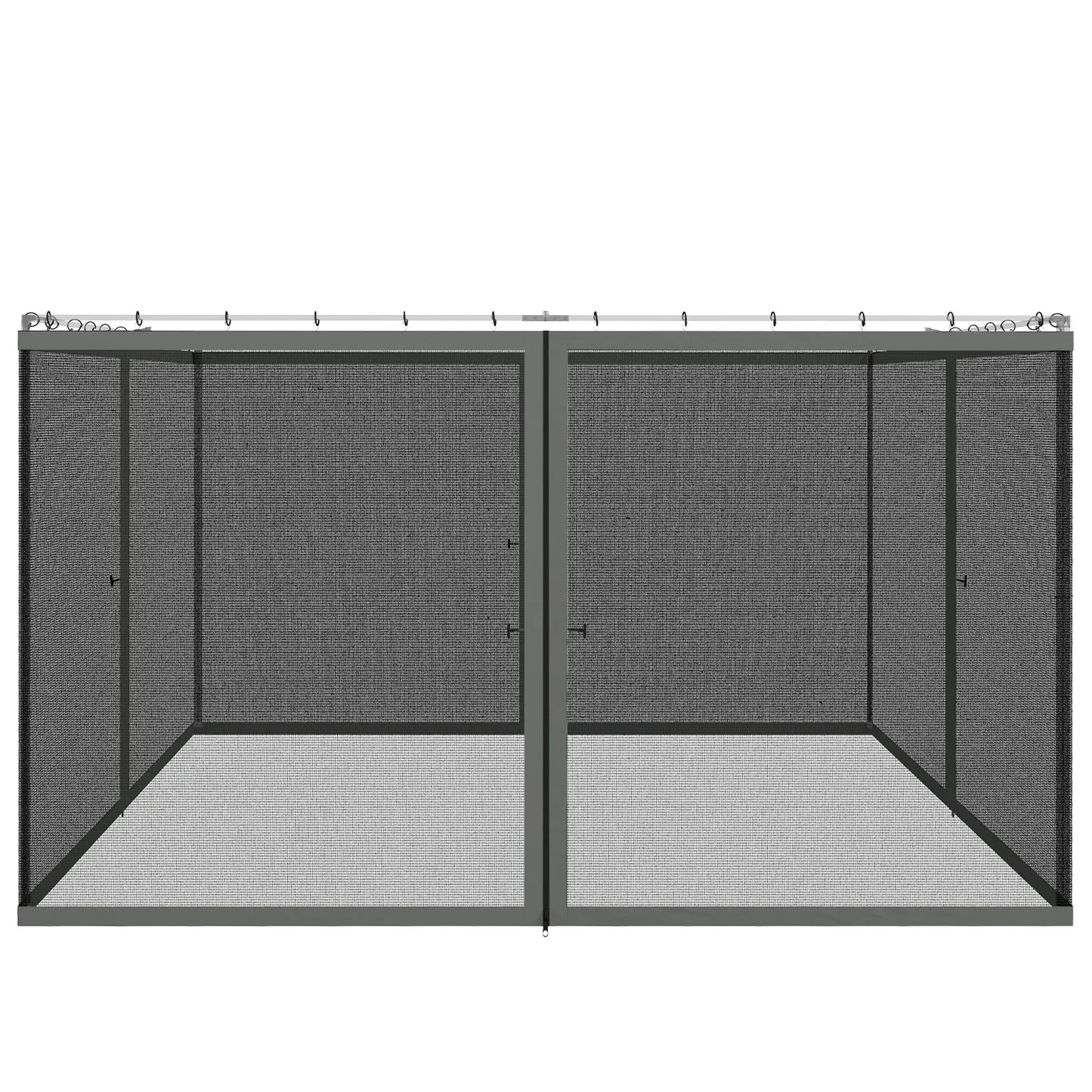 Replacement Mosquito Netting, 10' x 12', Black, Dark Grey Gazebos at Gallery Canada