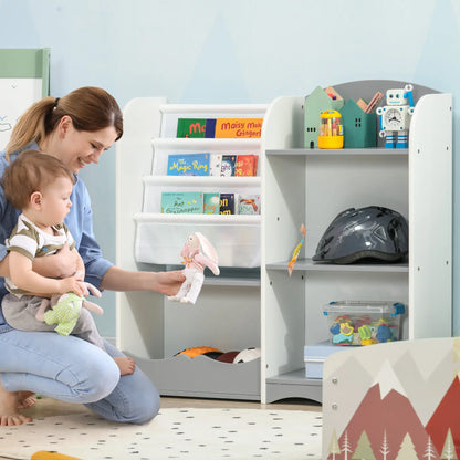 Kids Toy Storage Shelf, Children Bookshelf, Grey Baby & Kids Storage at Gallery Canada