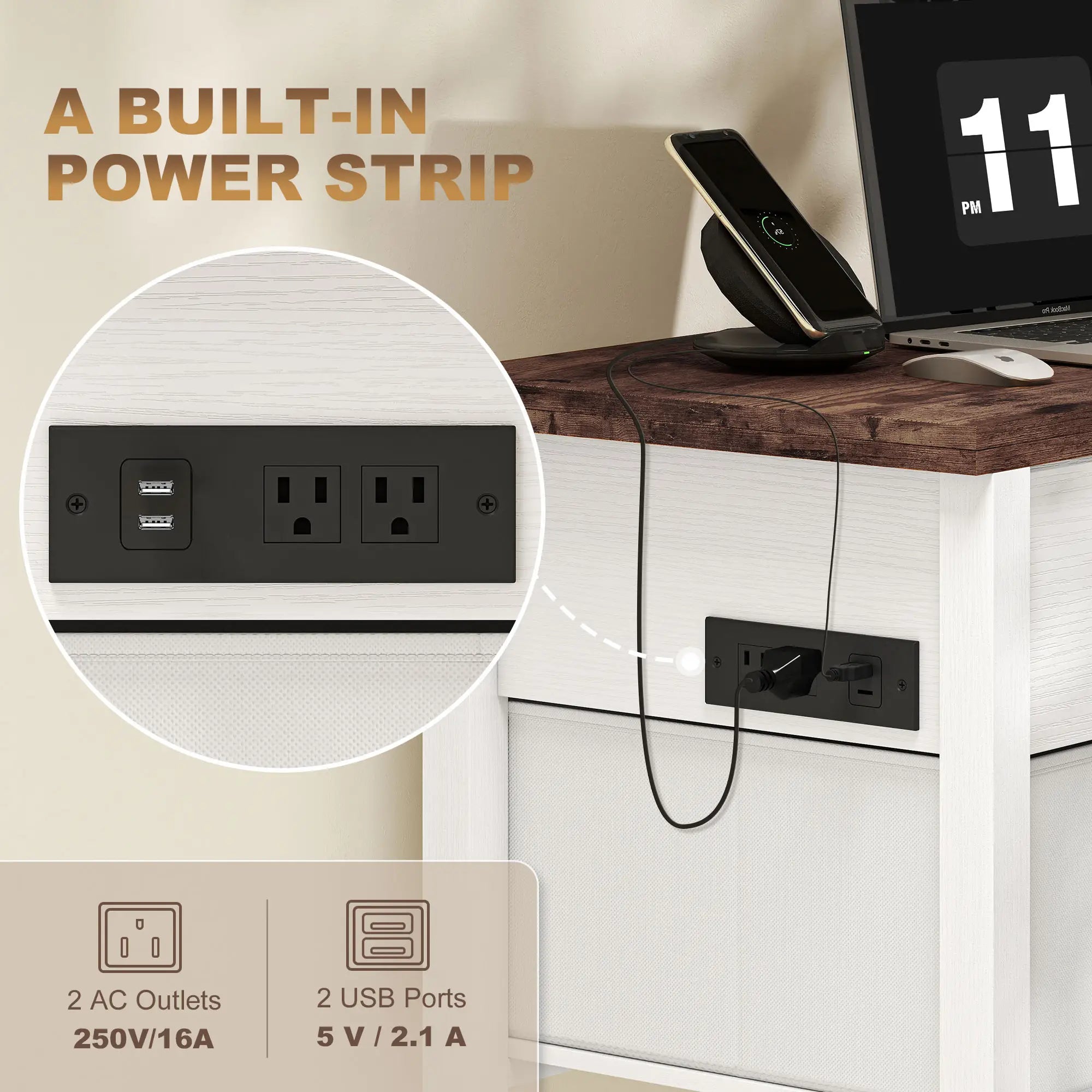 Lift Top Coffee Table, 3 Hidden Compartments, 2 Fabric Drawers Coffee Tables at Gallery Canada