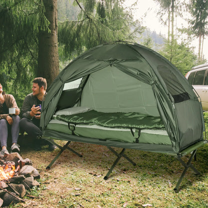 Portable Hiking Tent Camping Bed Cot Combo with Sleep Bag Mattress Camping Tents at Gallery Canada