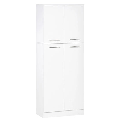 61" Pantry Cabinet, Kitchen Pantry Storage Cabinet with 2 Doors and Adjustable Shelves, Freestanding Storage Cabinet
