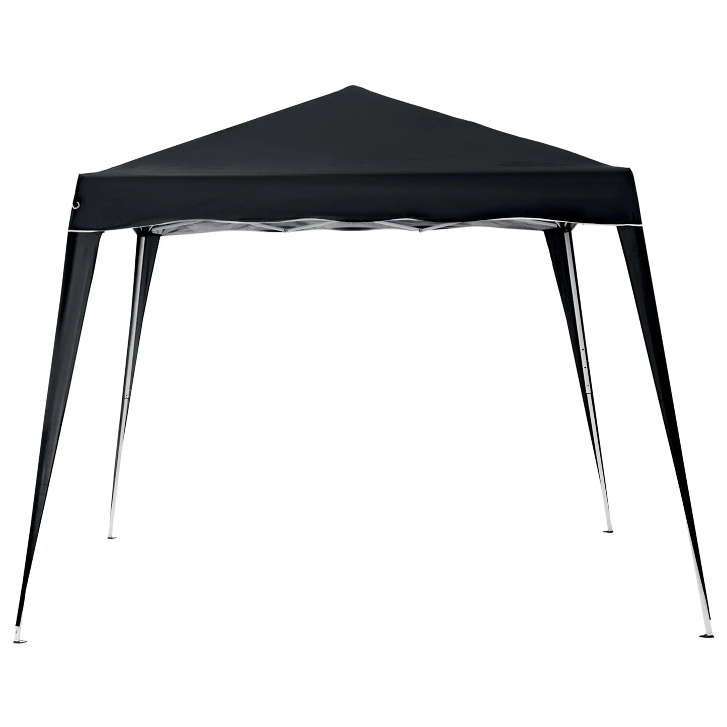 8' x 8' Pop Up Canopy, Foldable Outdoor Tent, Portable with Carrying Bag, Black Pop Up Canopies at Gallery Canada