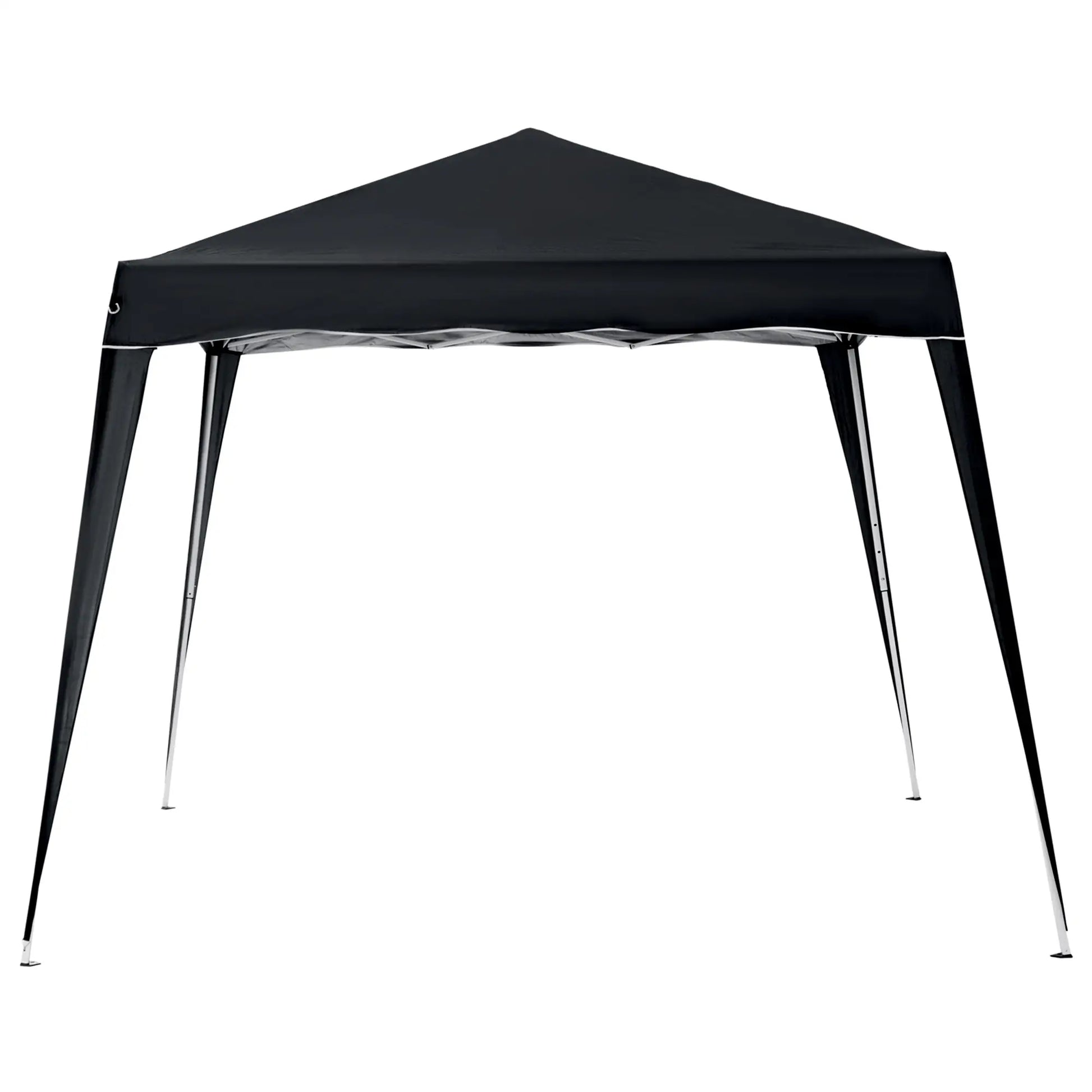 8' x 8' Pop Up Canopy, Foldable Outdoor Tent, Portable with Carrying Bag, Black Pop Up Canopies at Gallery Canada