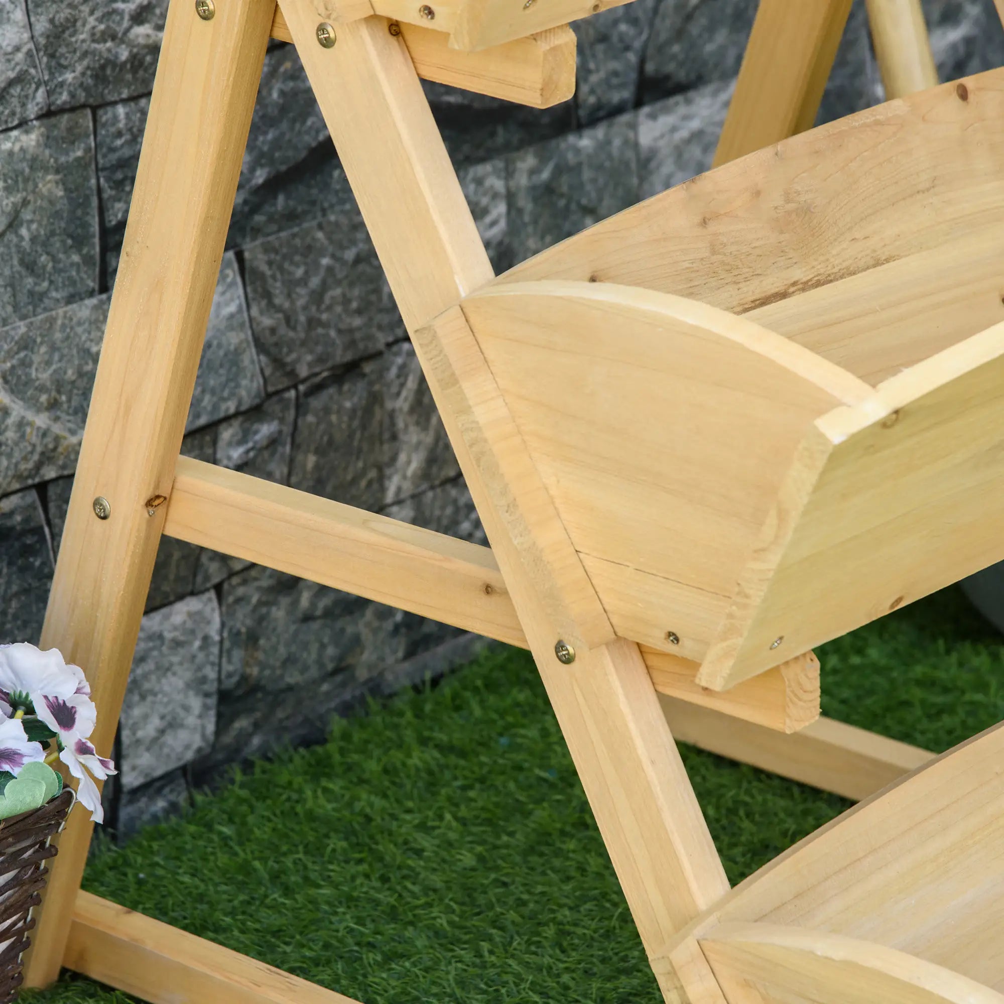 3 Tier Raised Garden Bed, Wooden Elevated Planter Box Kit Elevated Garden Beds at Gallery Canada