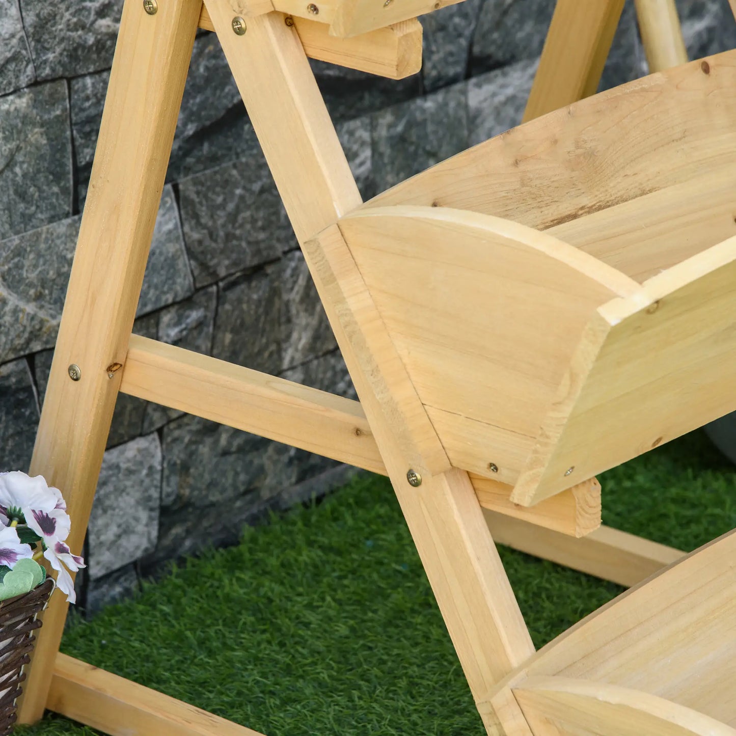 3 Tier Raised Garden Bed, Wooden Elevated Planter Box Kit Elevated Garden Beds at Gallery Canada