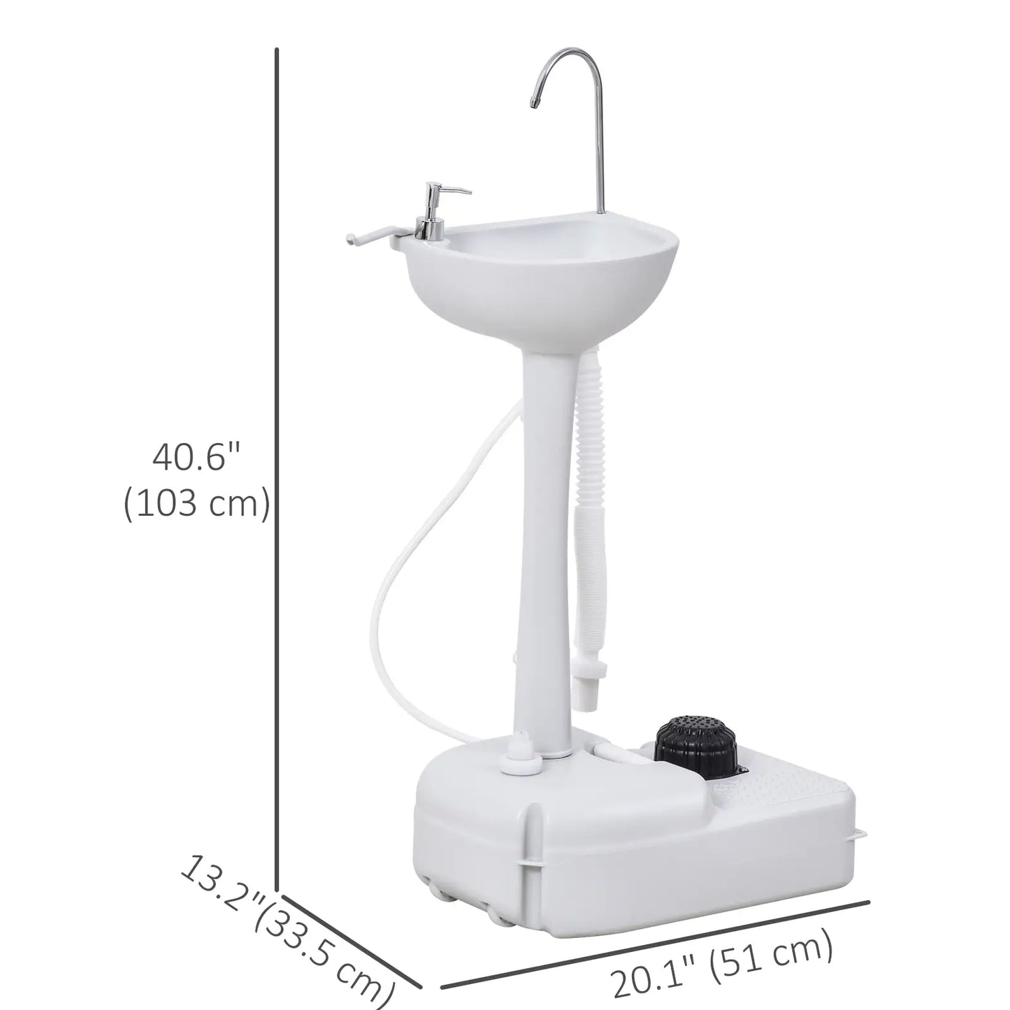 Portable Camping Sink, 17L Water Tank, Soap Dispenser, Towel Holder Camping Sinks at Gallery Canada