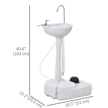 Portable Camping Sink, 17L Water Tank, Soap Dispenser, Towel Holder Camping Sinks at Gallery Canada