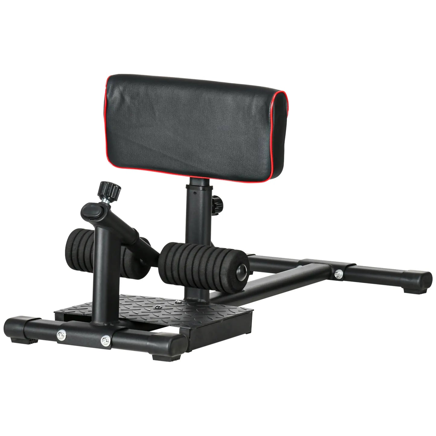 Sissy Squat Machine, Adjustable Leg Workout Equipment, Non-Slip Foot Plate Squat Machine Black at Gallery Canada