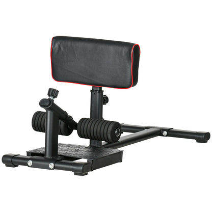 Sissy Squat Machine, Adjustable Leg Workout Equipment, Non-Slip Foot Plate Squat Machine Black at Gallery Canada