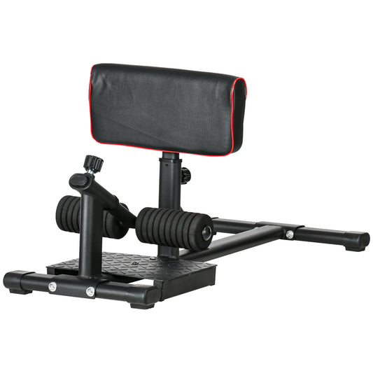 Sissy Squat Machine, Adjustable Leg Workout Equipment, Non-Slip Foot Plate Squat Machine Black at Gallery Canada