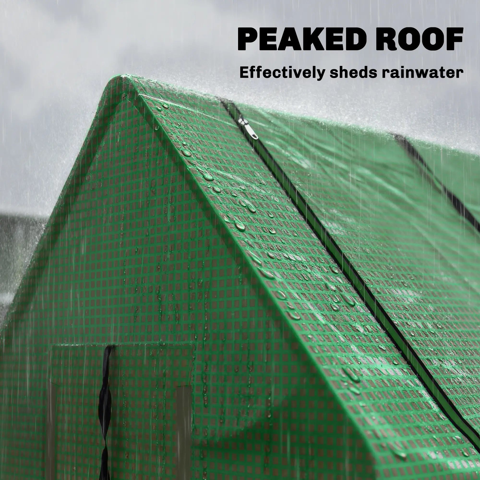 Portable Mini Greenhouse, Mesh Windows, 94.5